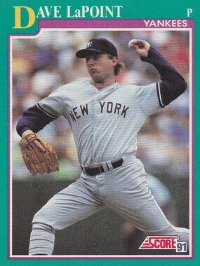 Dave LaPoint - Score '91 MLB Baseball Card